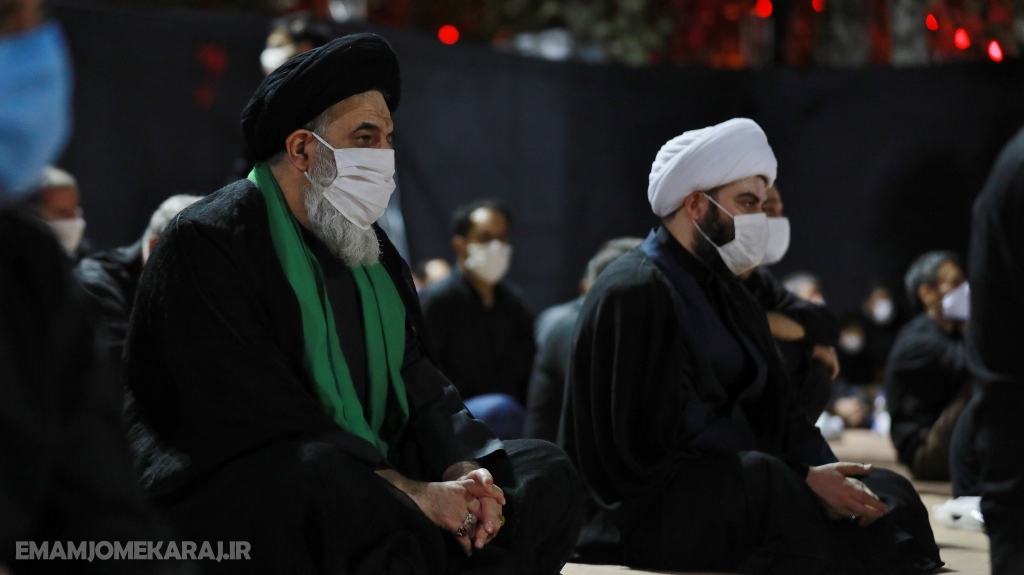 مراسم عزاداری شب تاسوعای حسینی (علیه‌السلام) در مصلی امام خمینی