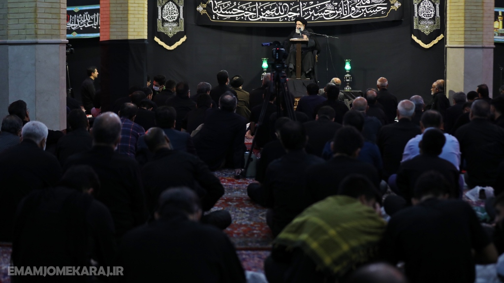 مراسم عزاداری شب عاشورای حسینی (علیه‌السلام) در مصلی امام خمینی